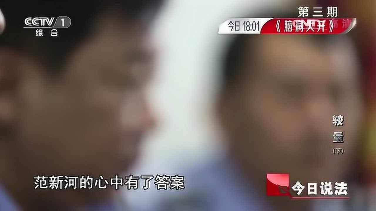 今日说法撒贝宁时间25年前的凶杀案较量下_高清