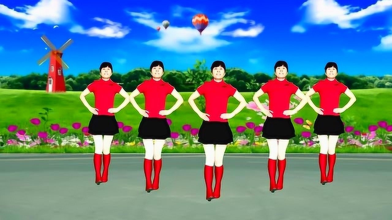 广场舞《红马鞍》最新单人水兵舞,大气豪迈,简单又好看