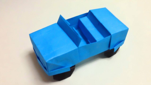 小汽车折纸方法图片