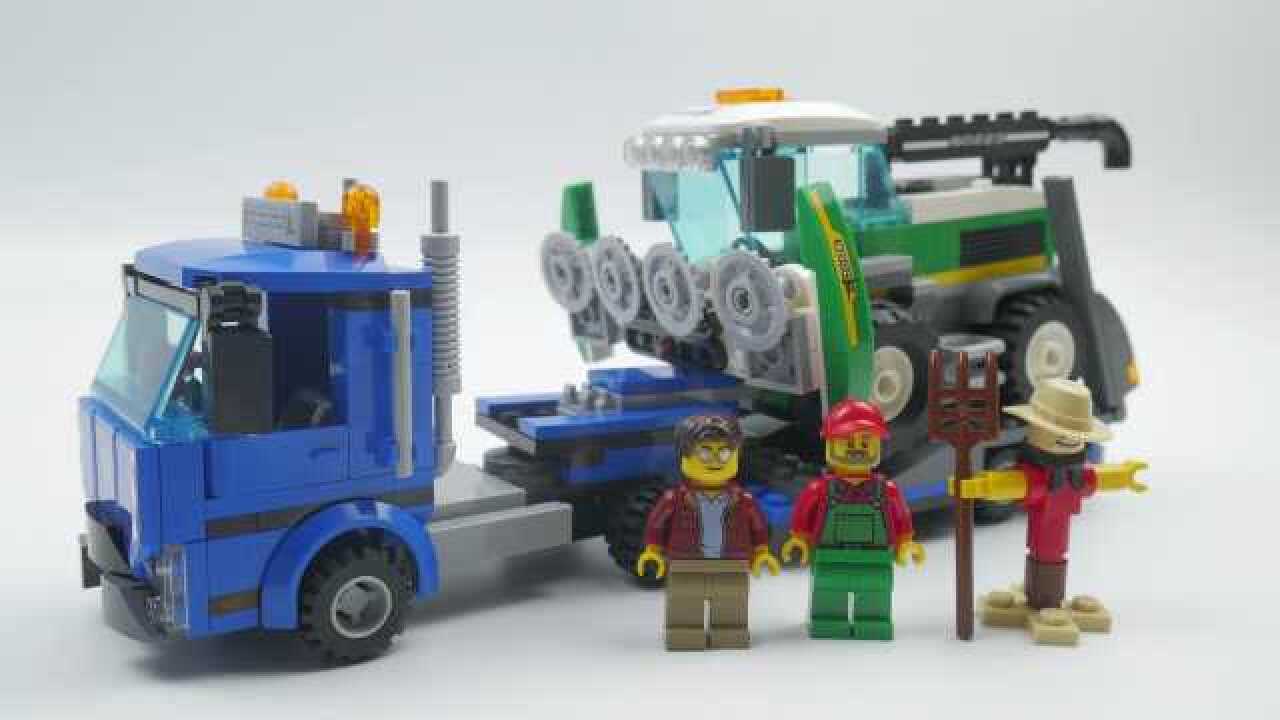 速拼乐高积木城市系列60223 收割机运输车