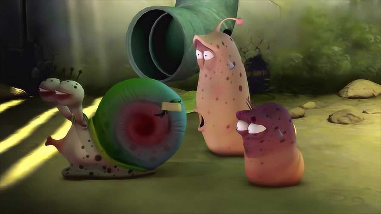 爆笑虫子蜗牛大力士图片