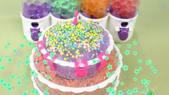 兔小姐开甜品店了用水雾魔珠制作草莓冰激凌和双层彩色蛋糕