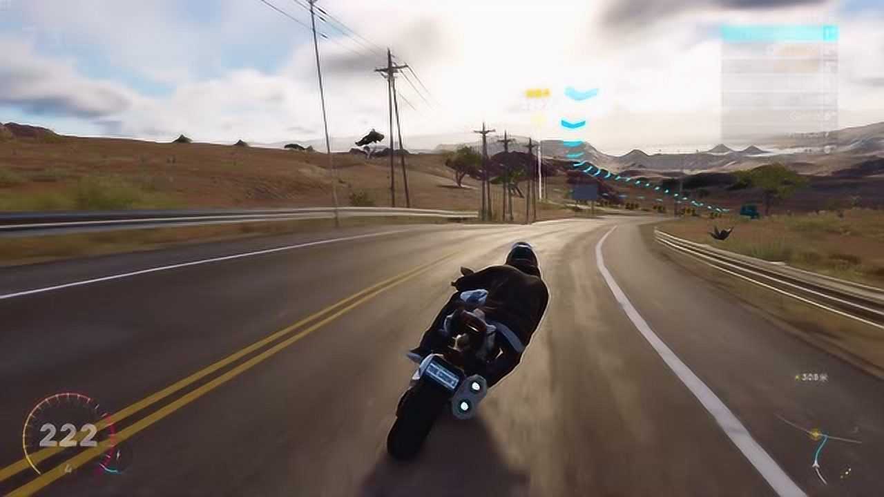 飙酷车神2:川崎h2机车300码压弯飙车,看得我肾上腺素爆炸_高清1080p