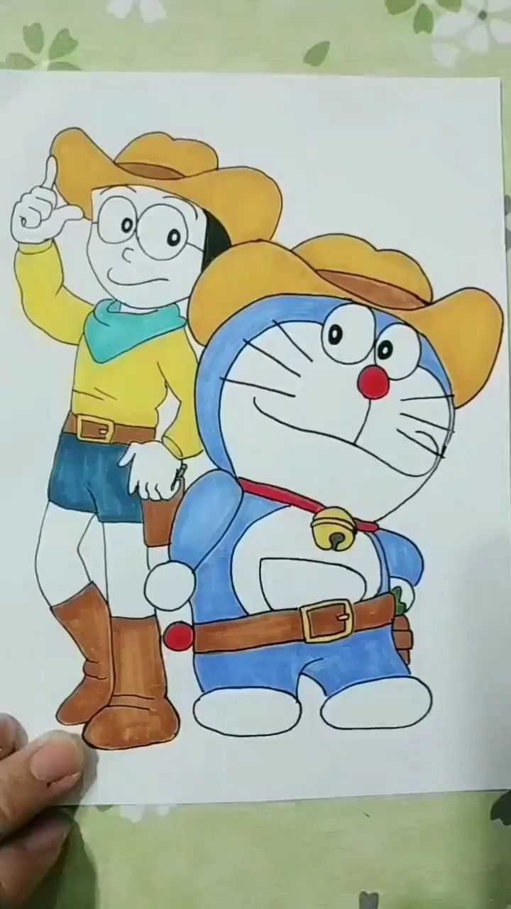 教你画哆啦a梦和大雄