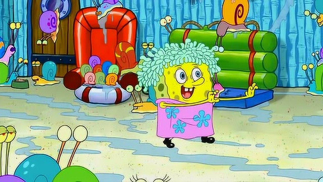 海绵宝宝家里,一屋子小瓜牛,好可爱