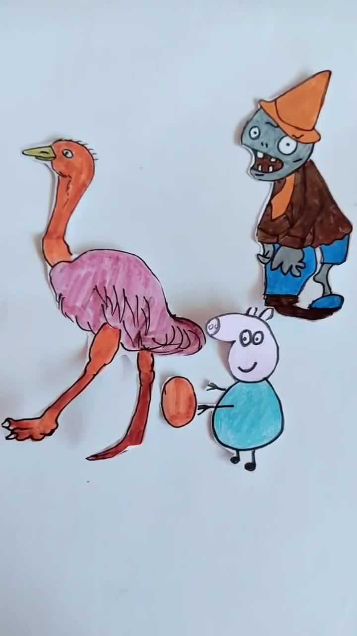 鸵鸟恶搞僵尸
