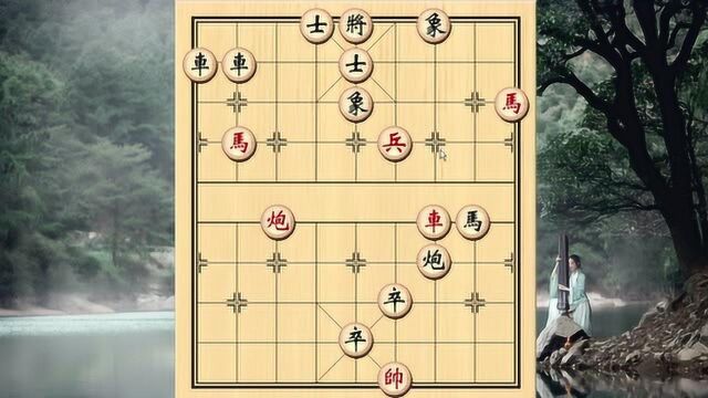 象棋:红方已成光杆司令,棋友接二连三来挑战,却栽在“车”上!