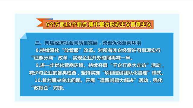 6个方面19个要点 集中整治形式主义官僚主义