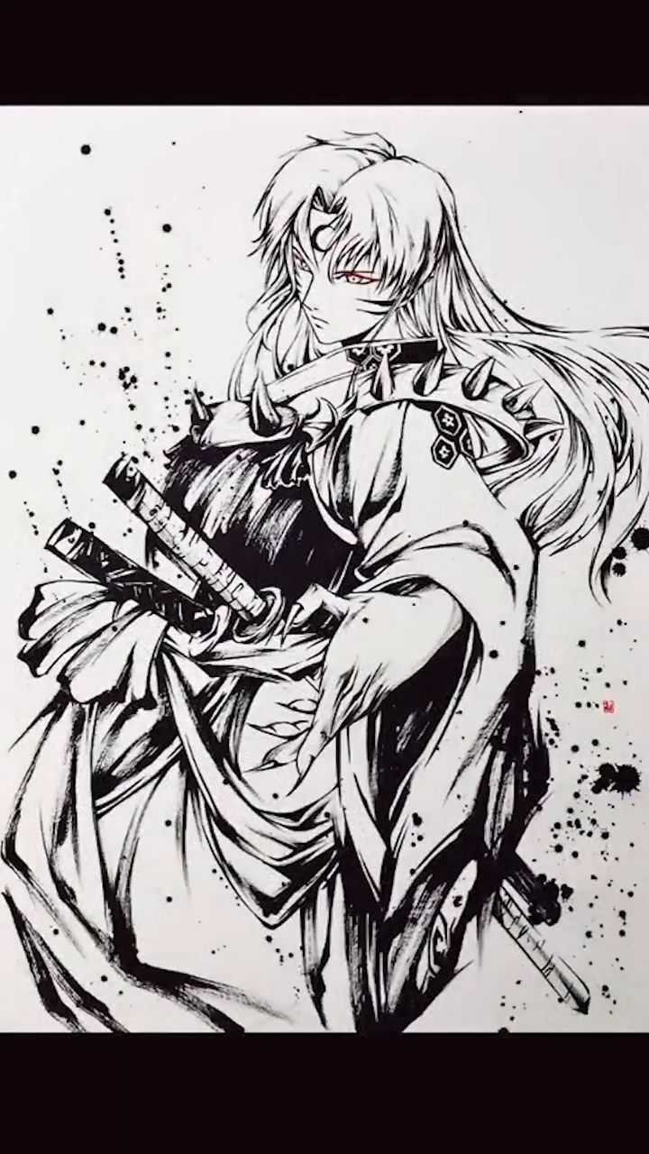 犬夜叉手绘世界所有人皆为烦恼所苦一个污点都没有的人