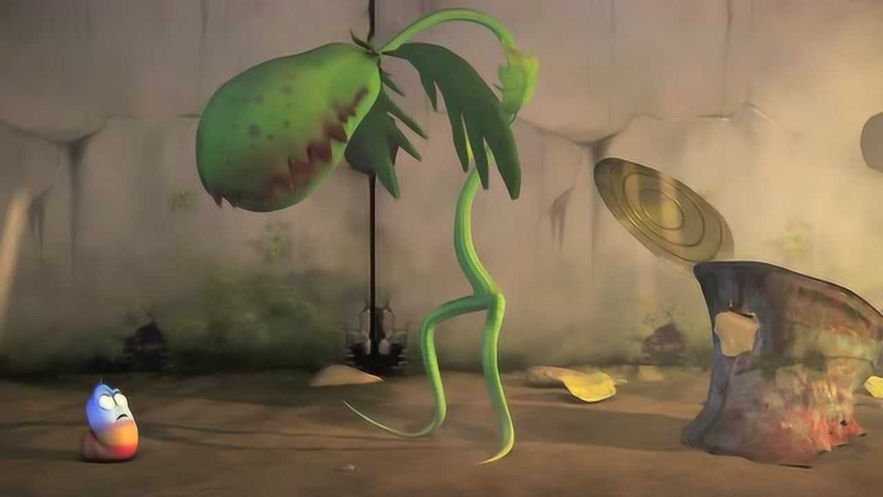 爆笑虫子 小红虫被食人花吃掉了!_腾讯视频