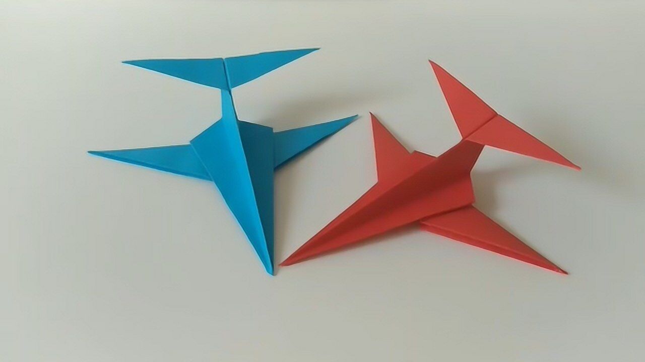 折纸飞机,一张纸搞定,非常漂亮,步骤简单