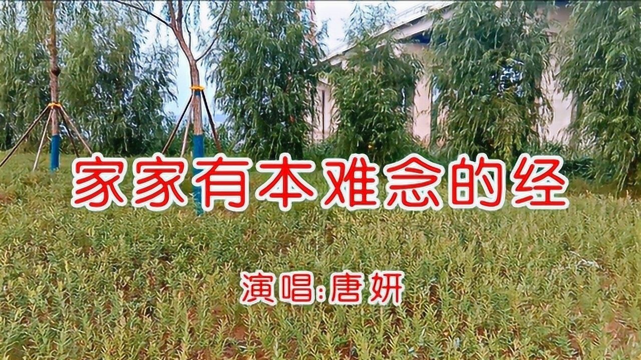 唐妍家家有本难念的经唱的太好啦歌曲好听极啦