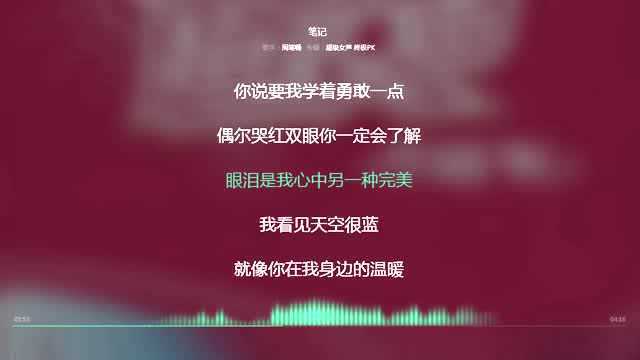 笔记 周笔畅 2005年度热播歌曲 动态歌词