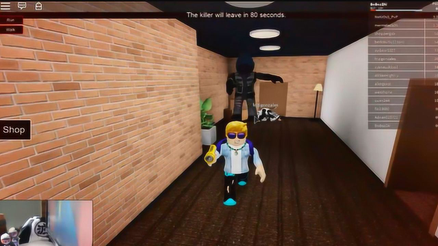 roblox恐怖大厦波波仔解说这个黑衣人为何老追着我