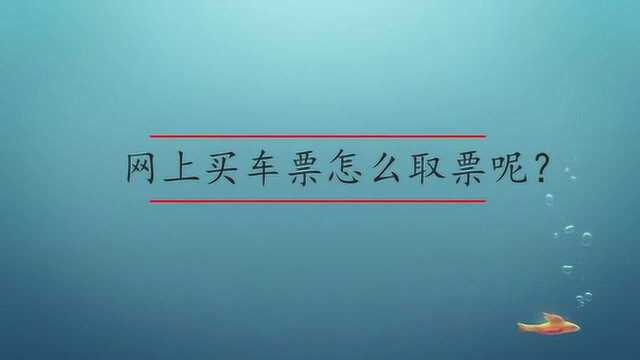 网上买车票怎么取票呢?