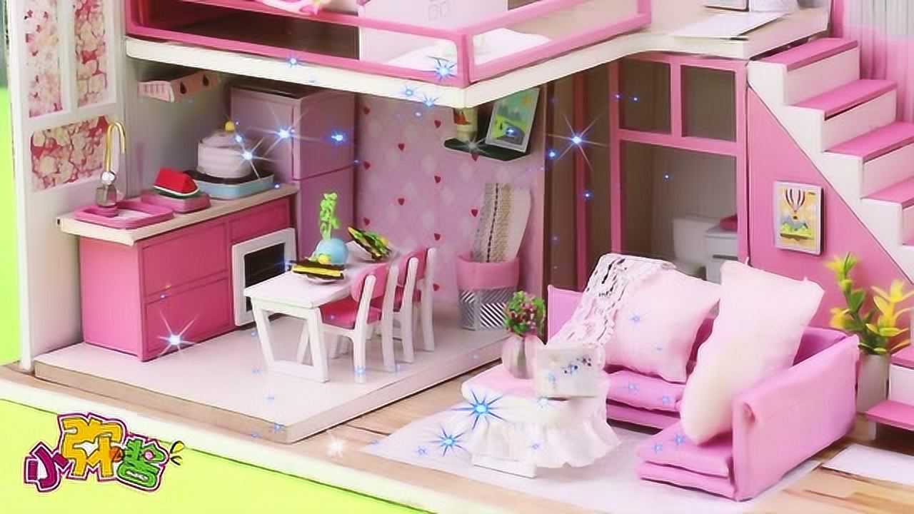 手工浅粉时光公主房大完工  快来一起参观一下温馨小房子吧