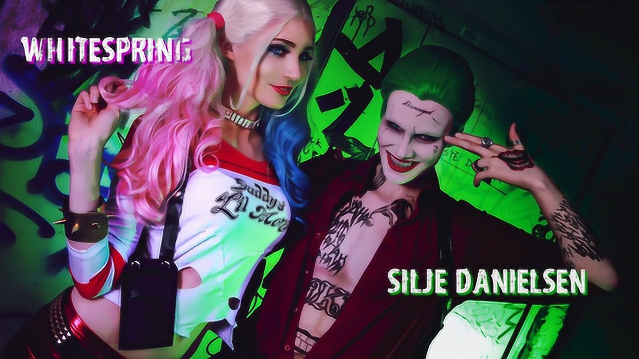 美妆cosplay秀:哈莉奎茵和小丑在一起cp感爆棚!