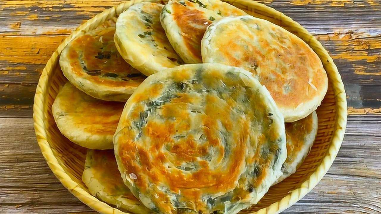 爱吃饼要收藏了,教你做香酥葱油饼,咬一口直掉渣,葱香味十足