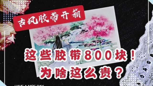 这些胶带花了800块,这么贵,到底有什么好?