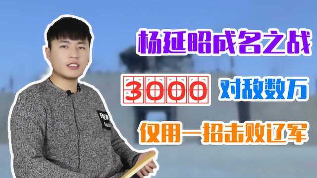 历史上的杨延昭因何成名, 3000对数万,用一奇招击败辽军从此一战成名