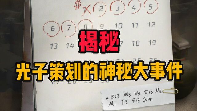 揭秘光子策划的“神秘”大事件,竟然还隐藏着一间密室