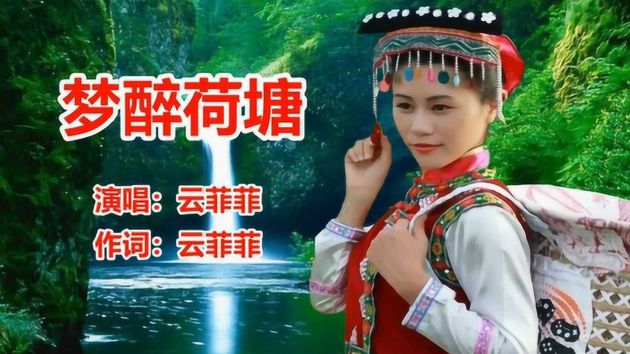 云菲菲梦醉荷塘图片