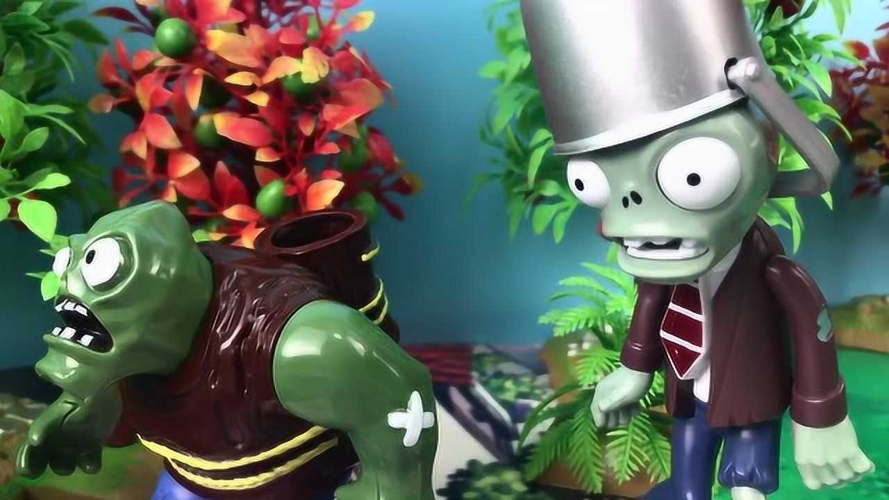 植物大战僵尸:绿巨人僵尸唱歌太难听了,铁桶僵尸和向日葵打赌