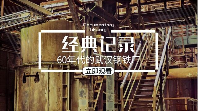 珍贵记录,60年代的武汉钢铁厂,长江大桥十分壮观