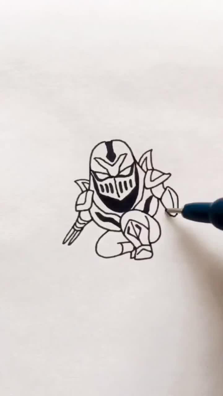 手绘英雄联盟劫,配上马老师的回首掏,帅气