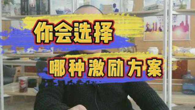 你会选择 哪种激励方案