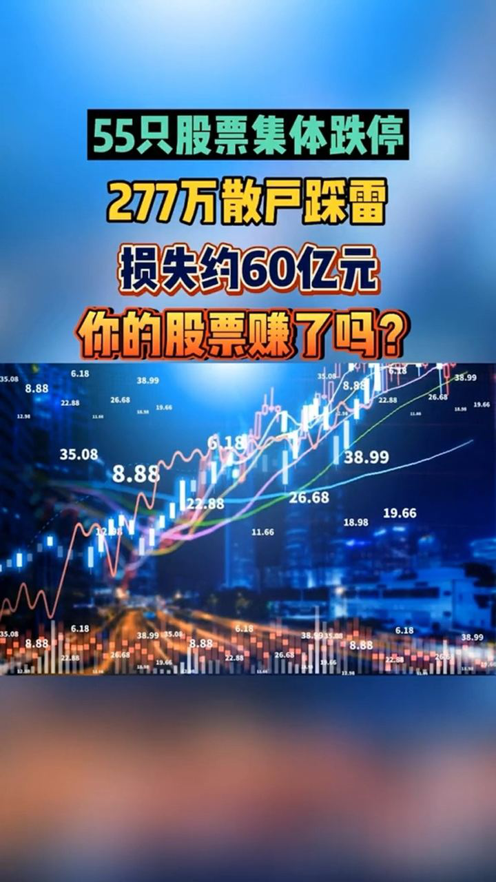 55只股票集体跌停277万散户踩雷你赚钱了吗
