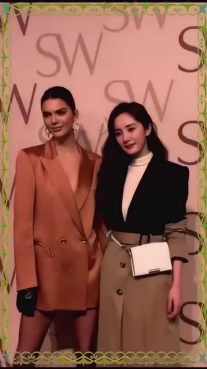 杨幂和肯达尔詹娜同台亮相大幂幂气质丝毫未输