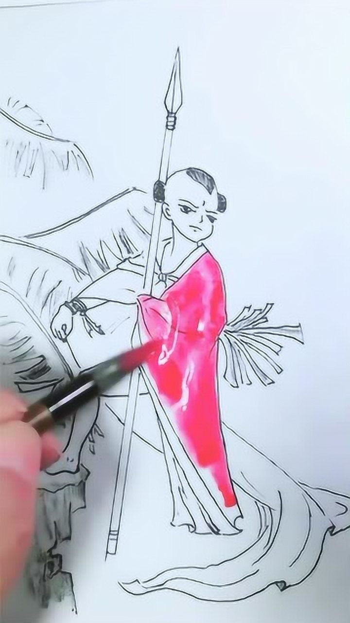 简笔英俊少年红孩儿_腾讯视频