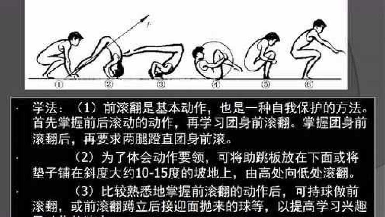体育公开课前滚翻_腾讯视频
