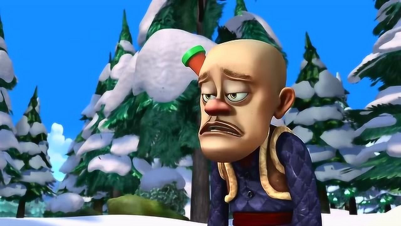 熊出没之夺宝熊兵:光头强去拿帽子,就被香蕉皮绊倒了!