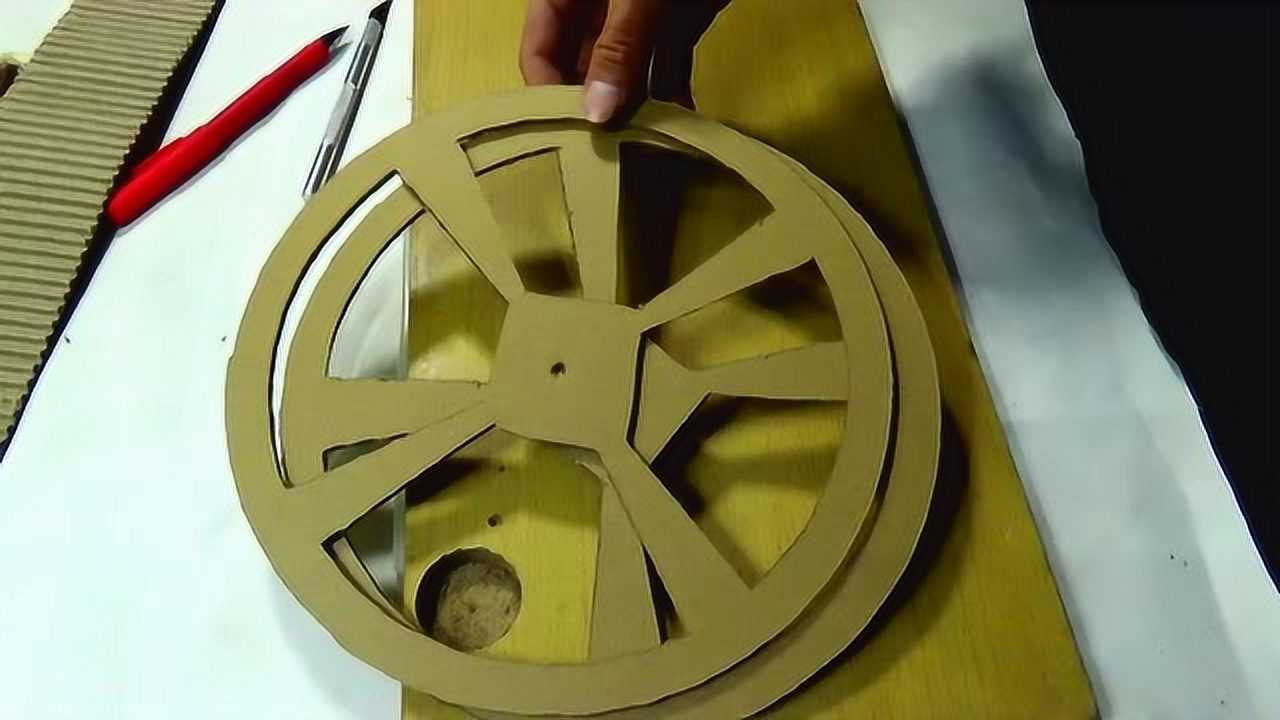 diy仓鼠跑轮,简简单单纸板就可以做
