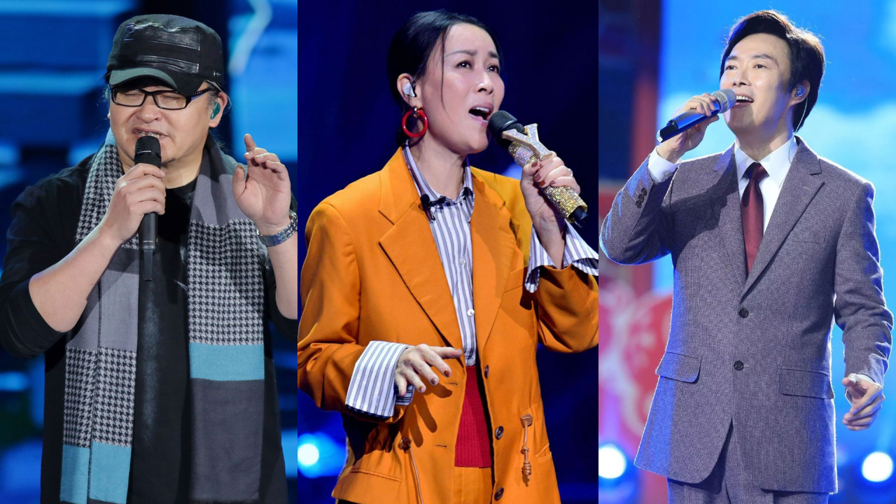 当刘欢,那英,费玉清同台献唱,刘欢唱出了狭义感,后者唱功一言难尽