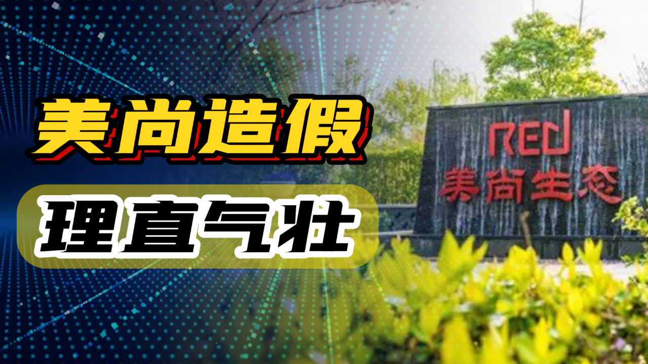 造假9年,套现5亿,美尚生态理直气壮的摊牌了!