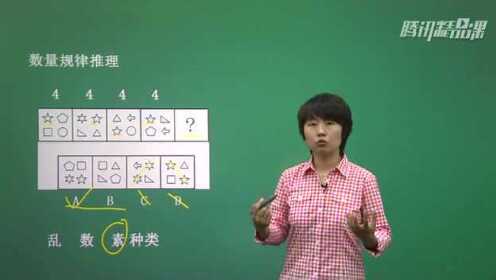 2015江苏公务员省考考点之图形推理—数量规律推理3