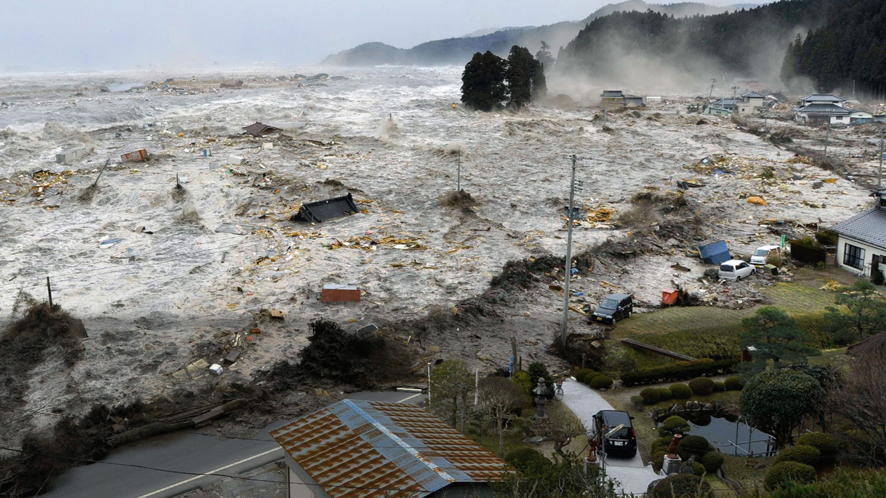 311日本地震海啸图片