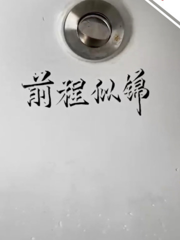 黑笔写白字春图片