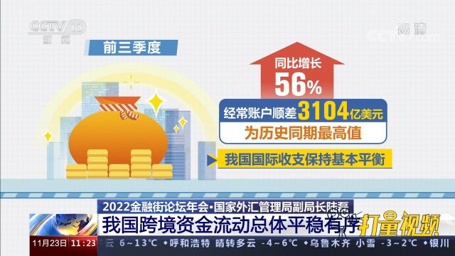 国家外汇管理局副局长陆磊:我国跨境资金流动总体平稳有序