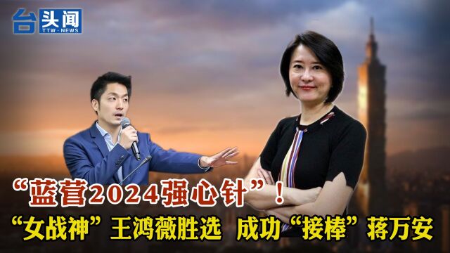 “蓝营2024强心针”! “女战神”王鸿薇胜选 成功“接棒”蒋万安