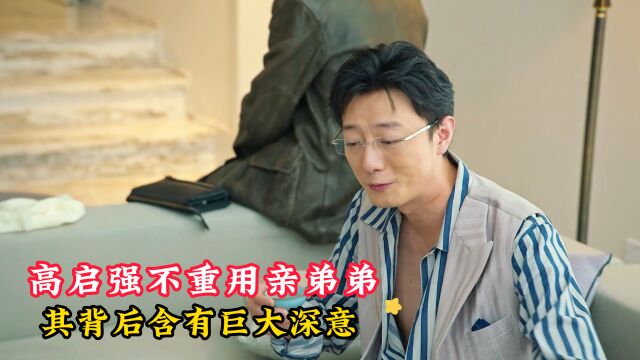 高启强为何重用小学文凭的唐家兄弟,也不用金融专业的亲弟弟?