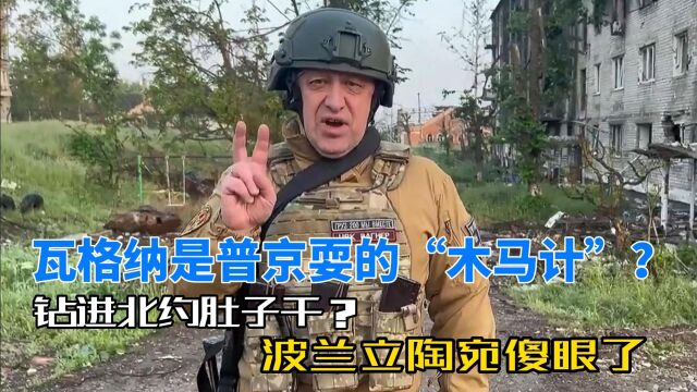 瓦格纳是普京耍的“木马计”?钻进北约肚子干?波兰立陶宛很紧张