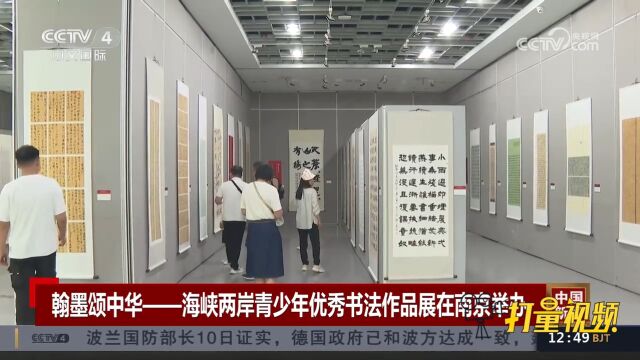 翰墨颂中华——海峡两岸青少年优秀书法作品展在江苏南京举行