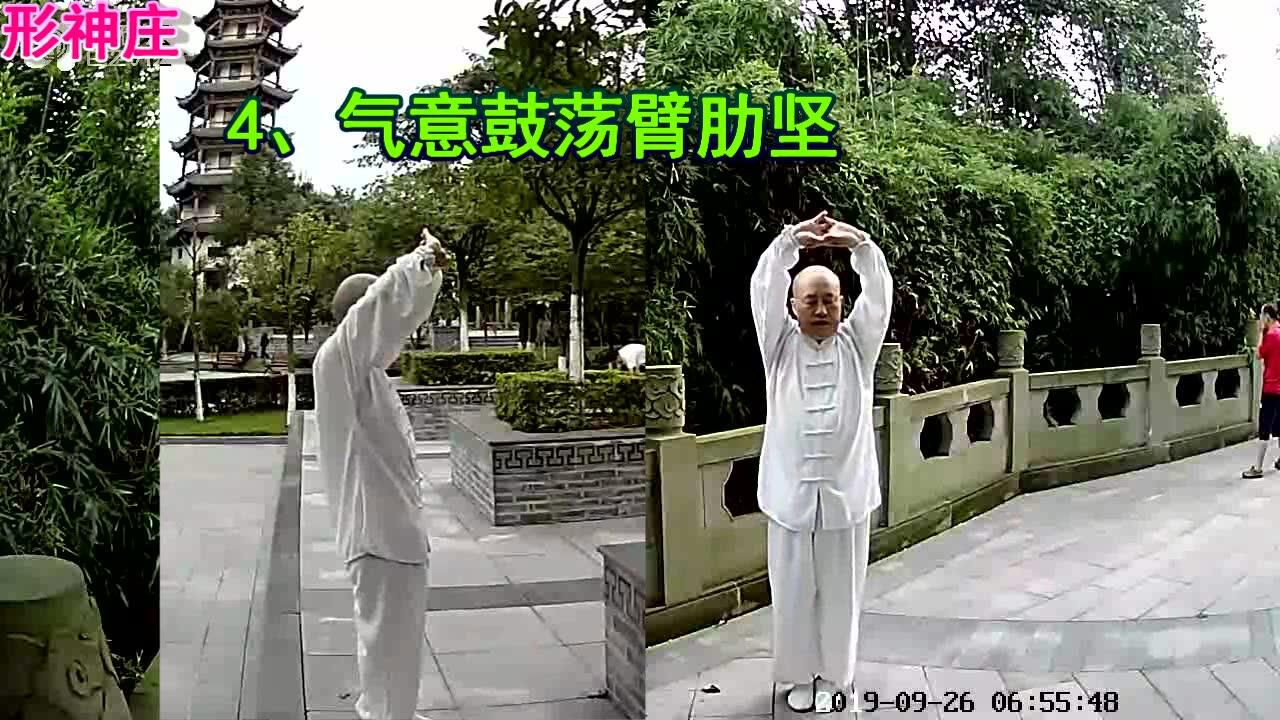 智能气功形神庄正侧面演示口令文字_腾讯视频
