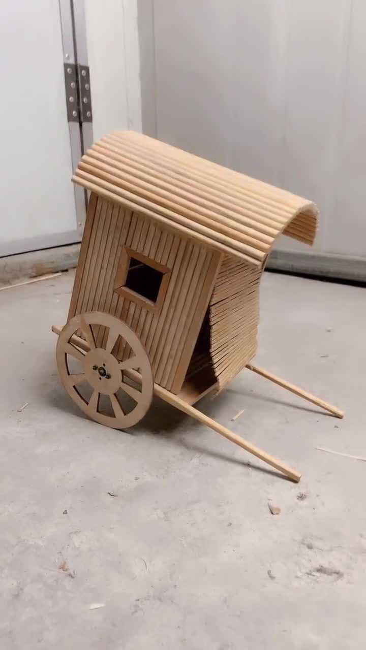 一次性筷子制作轿子