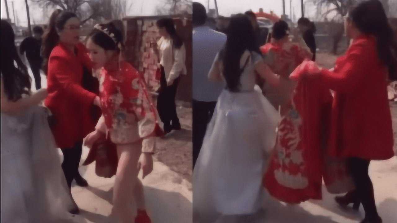 现在的婚闹真过分，宾客居然把新娘裤子撤掉，这婚不结也罢！_高清