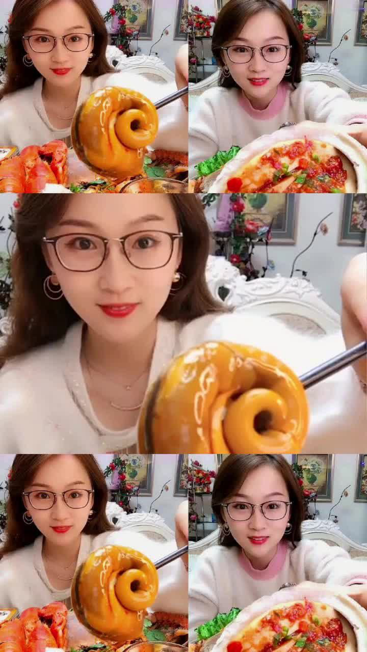 吃播小姐姐吃海鲜,看着眼前的这一幕,口水都快兜不住了!